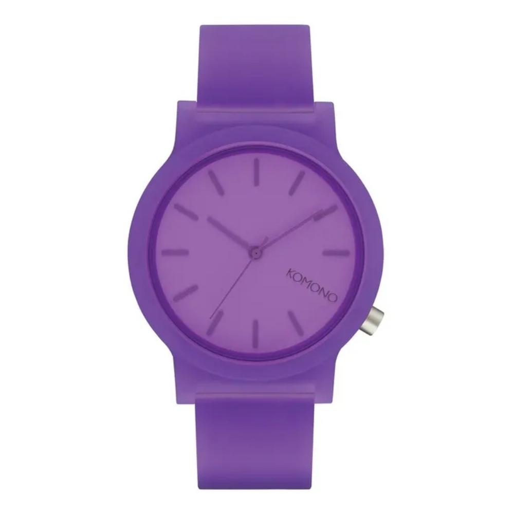 Komono Watch Mono Purple Glow Silicone Needs Battery